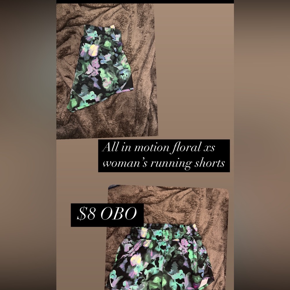 Woman’s  floral all in motion running shorts